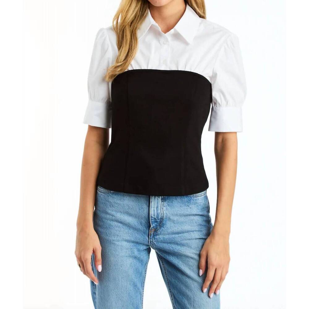 NEW DREW leticia top in white